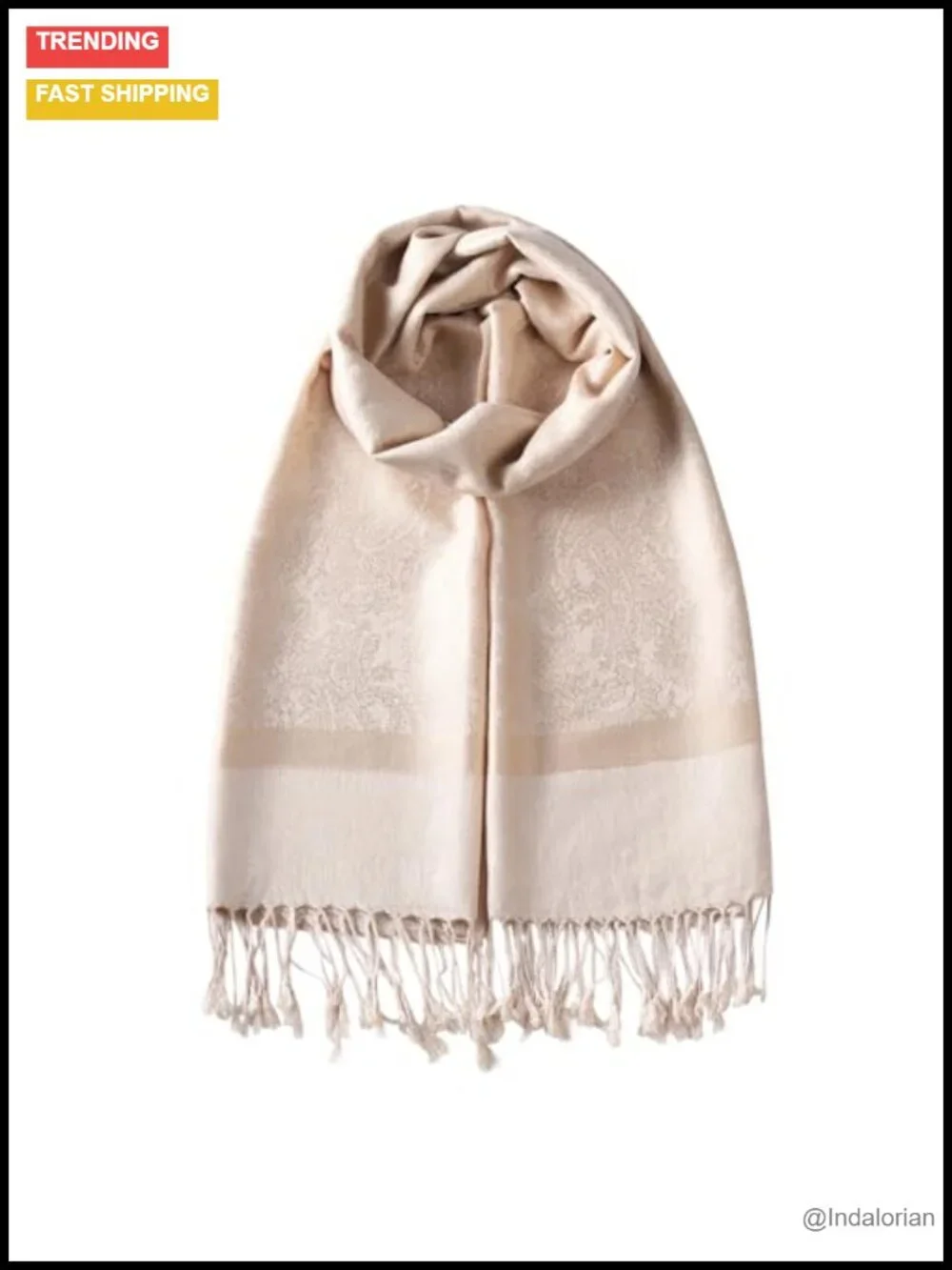 Soft Silky Reversible Pashmina Feel Shawl Wrap Scarf